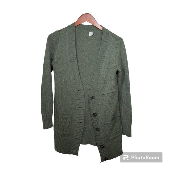 Pre-Owned Kirra Green Wool Blend Cardigan, Size M - Picture 1 of 3